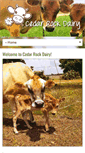 Mobile Screenshot of cedarrockdairy.com